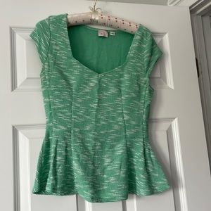 Green anthro top